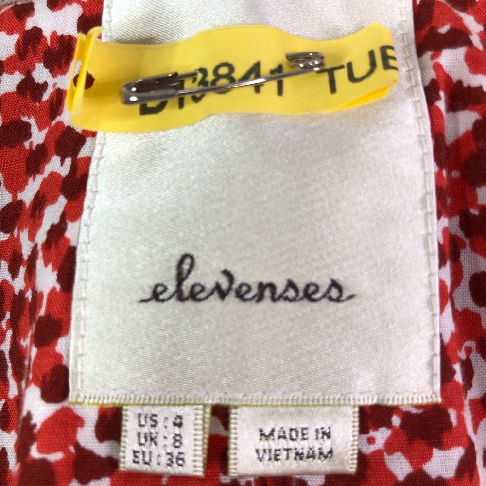 Anthropologie Elevenses Pleated Collar Blazer - Picture 4 of 7